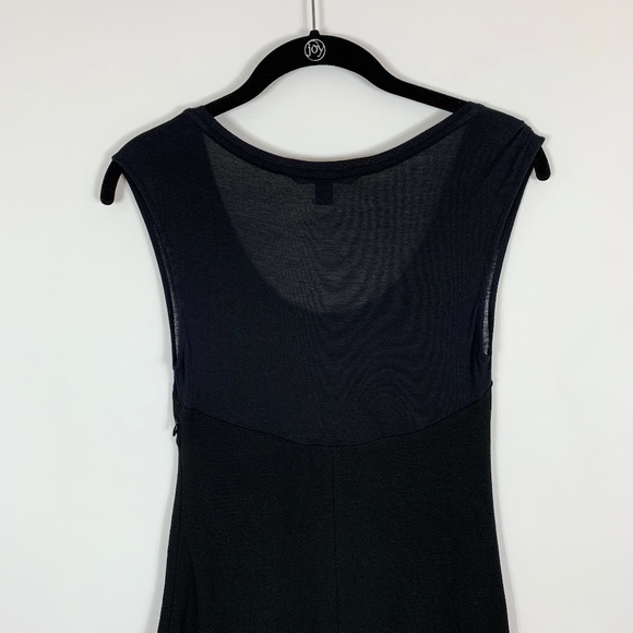 Club Monaco Bodycon Dress Size Small Black Sheer - Picture 5 of 7